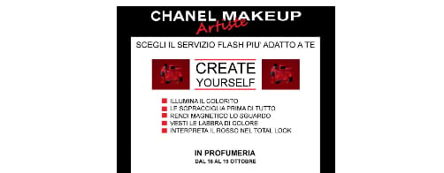 CHANEL MAKEUP WEEK: dal 16 al 19 Ottobre